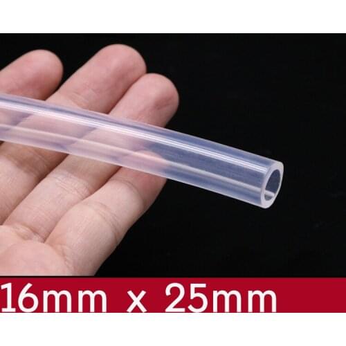 Transparent Flexible Silicone Tube ID 16mm x 25mm OD Food Grade Non-toxic Drink Water Rubber Hose Milk Beer Soft Pipe Connect