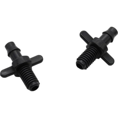 4 mm Hose Straight connectors with Threaded Garden Agriculture Drip Irrigation Fittings Barbed Pipe Adapter 20 Pcs