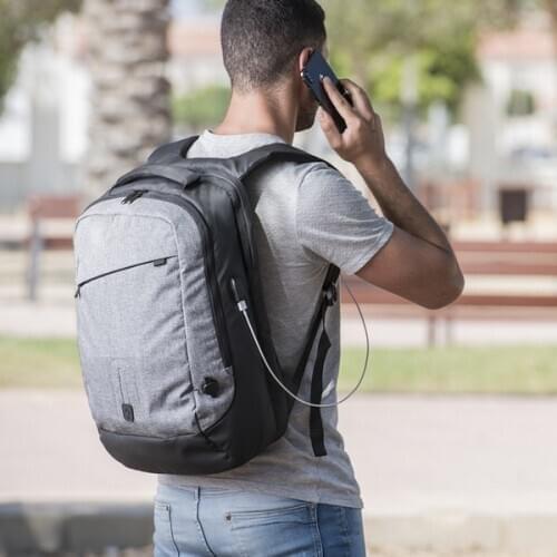 Rucksack with Power Bank and Tablet and Laptop Compartment 8000 mAh 145971