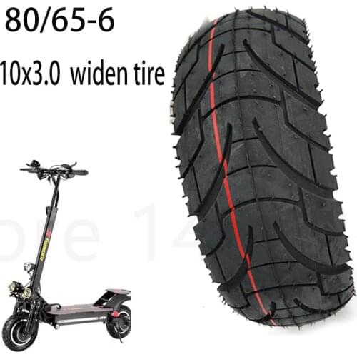10 Inch 10x3.0 80/65-6 Road Tire For Electric Scooter Thicken Widen Inflatable Tyre Zero 10x Kaabo Mantis Pneumatic Part