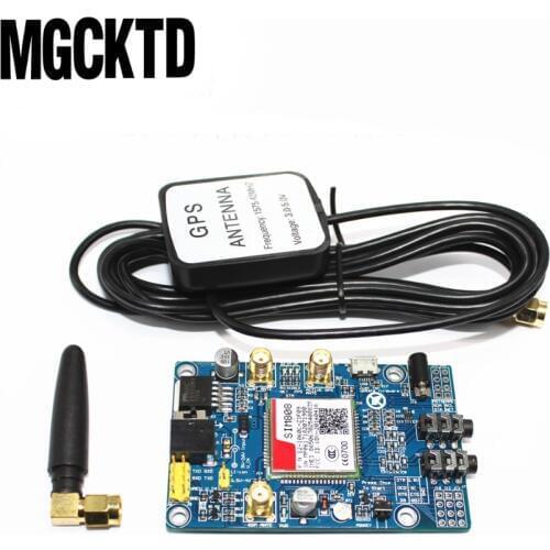 SIM808 Module GSM GPRS GPS Development Board IPX SMA with GPS Antenna for Raspberry Pi Support 2G 3G 4G SIM Card
