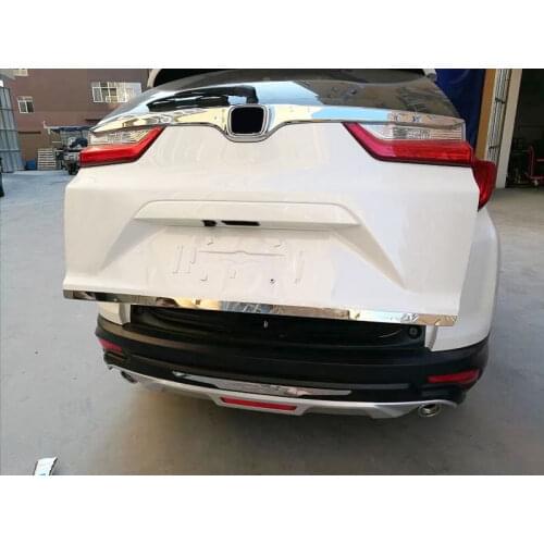 Steel Rear Truck Middle Tailgate Strip Steel Trim For 2017-2019 Honda CRV CR-V Car Decoration Accessories Style