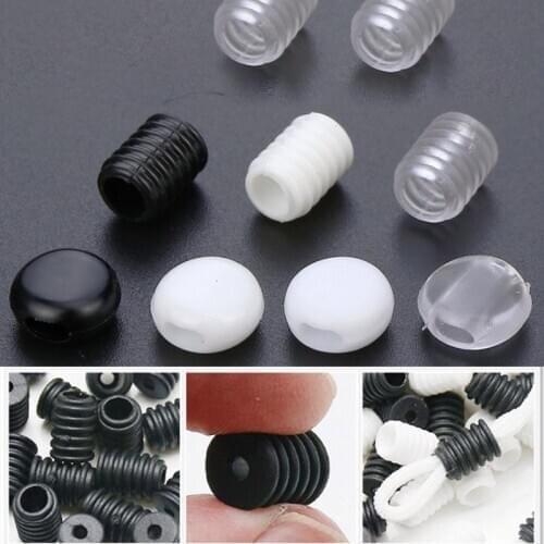 Cord Lock Stopper Flat Buckle Spiral Buckle Beads Adjustment Buckle Mask elastic band stopper hebilla mascarilla