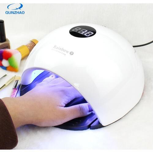 Nail Lamp LED UV 48W uv Lamp Rainbow9 Curing All Gels Pedicure and Manicure Hand Sensor Nail Dryer LED Lamp Polish Tools