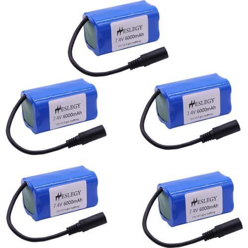 Upgraded 7.4V 6000mah 2S Lipo battery For T188 T888 2011-5 Remote Control RC Fish Finder Fishing Bait toys Boats Spare Parts