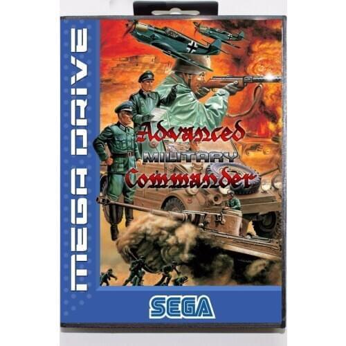 Advanced Military Commander 16 bit MD Game Card With Retail Box For Sega Megadrive / Genesis