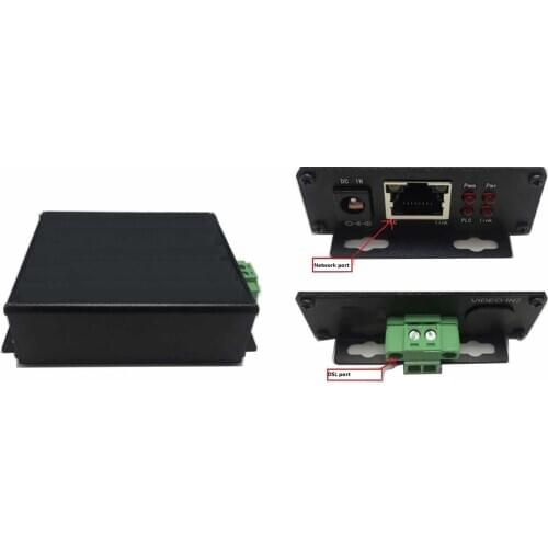 VDSL PLC 1Pair Ethernet IP Extender,EoC Twisted Pair for Security CCTV Cameras