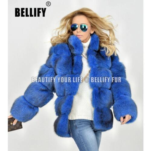 Gorgeous Fashion pLush Blue natural fox fur coats Full pelts Cophenagen Arctic Fox Fur jackets outerwear