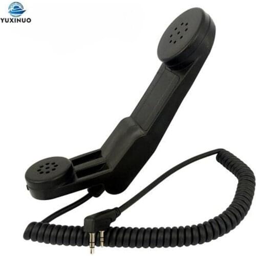 Military Handheld Telephone PTT Shoulder Mic Speaker Microphone for BaoFeng UV5R UV-5R BF-888s GT-3 DM-5R Plus TYT Kenwood Radio