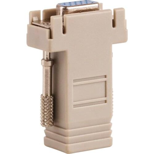 High Quality White project RS232 DB9 Female to RJ45 Female connector Adapter 500pcs