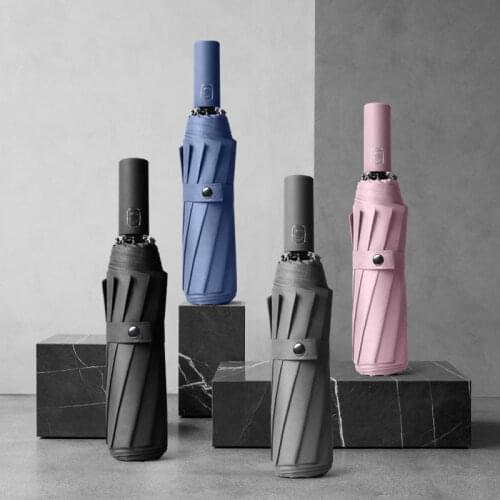 Big Windproof Umbrella Rain Women Fully-Automatic Umbrellas For Men Brand Large 3Folding Car Umbrella Bag Outdoor