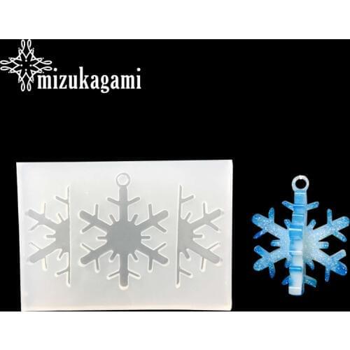1pcs UV Resin Jewelry Liquid Silicone Mold 3D/4D Snowflake Shape Resin Charms Molds For DIY Intersperse Decorate Making Molds