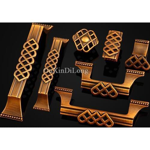 Brand New 10PCS Furniture Handles European Style Zinc Alloy Drawer Wardrobe Cupboard Kitchen Cabinet Door Pulls Handles Knobs