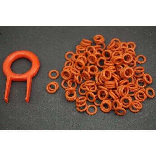 150x Keycap Rubber O-Ring Switch Dampeners RED For CHERRY MX Replace & Puller