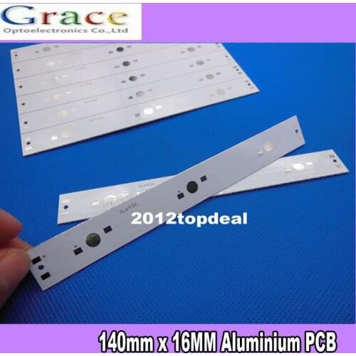 50pcs 140mm x 16MM Aluminium PCB Circuit Board for 3 x 1w,3w,5w LED in Series