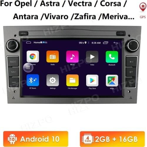 7'' Android 10 2 Din Car Radio For Opel Astra H G J Meriva Vectra Antara Zafira Corsa Vauxhall Video GPS Navi Player WIFI 2G 64G
