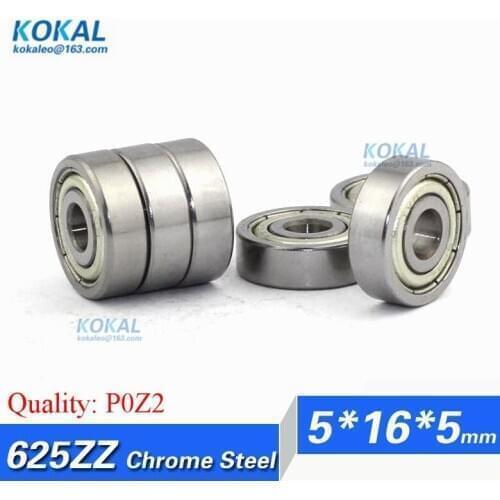 Free Shipping 10pcs 80025 R-1650 chrome steel ball bearing 625zz 5mm*16mm*5mm bearing