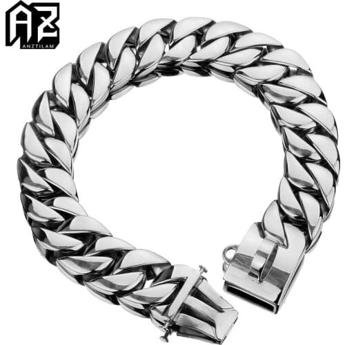 32mm High-Quality Gold Silver Color Stainless Steel Cuban Link Chain Necklace Metal Chain Necklace For Pet Dog Train Choker