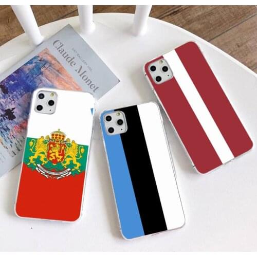 Estonia Kazakhstan Latvia Bulgaria Flag Phone Case for iphone 12 pro max mini 11 pro XS MAX 8 7 6 6S Plus X 5S SE 2020 XR cover