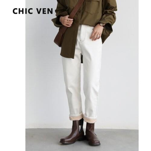 Женские зауженные джинсы CHIC VEN China At AliExpress