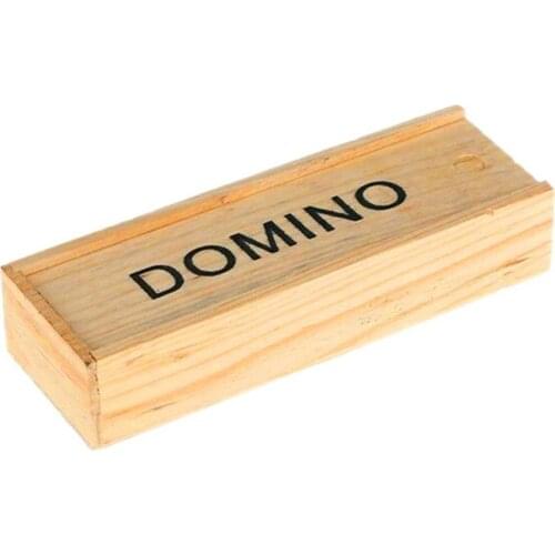 Wooden Domino Board Games Child-parent Travel Game Children Early Education Toys Develop Intelligence Children Games Dominoes