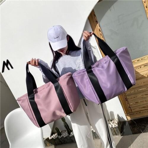 Fitness Duffle Bag Woman Nylon Yoga Bag Design Large Capacity Travel Bag Holiday Weekend Clothes Luggage Handbag Short Distance