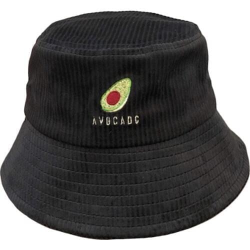 Fisherman Cap Fashion Solid Color Cartoon Avocado Pattern Bucket Hat Spring Summer Outdoor Sport Sun Shade Fisherman Caps TG0235