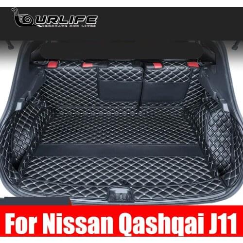 Rear Trunk Mat Car Trunk Leather Mats Parts Rear Boot Liner Styling Anti New Pattern Dirty Protector Tray For Nissan Qashqai J11