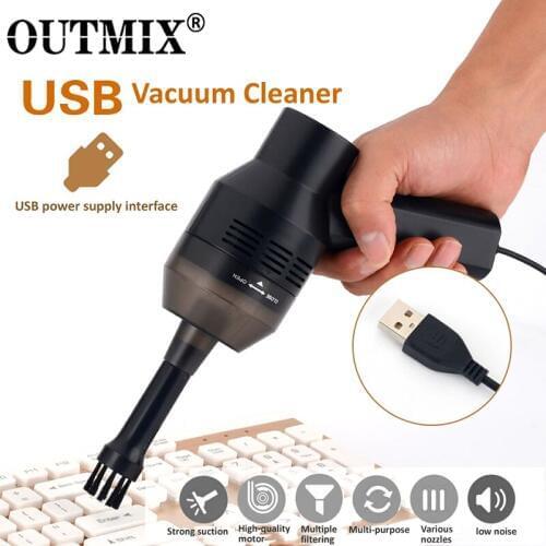Multifunctional Portable Mini USB Keyboard Vacuum Cleaner Computer Dust Blower Duster for Pet Car Laptop Keyboard Camera Phone