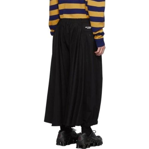 Mens new style mens casual personality loose big size classic crow pants mens wide leg pants