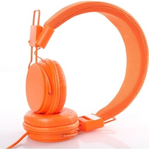 New HD Sound Wired Headphones Over Ear Headsets Bass HiFi Sound Music Stereo Earphone Flexible Adjustable Wire Control Headset