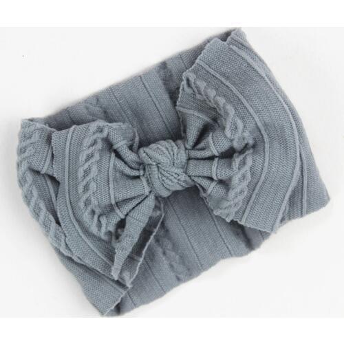 New Soft Nylon Knit Baby Heaband Cute Bow Elastic Haarband Baby Girl Headbands Baby Hair Accessories Newborn Hair Band 25 Colors