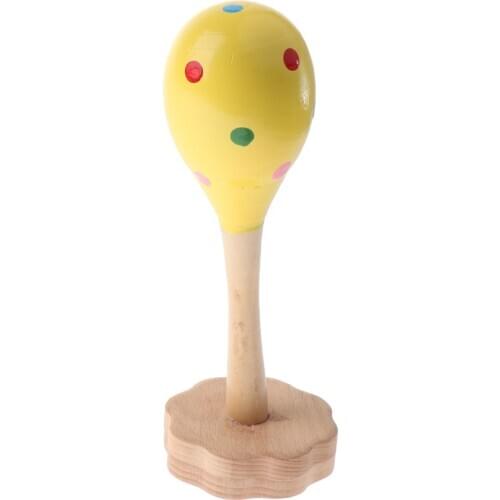 Maraca Base Rattle Shaker Percussion Instrument Gift for Toddler/Kids Gift