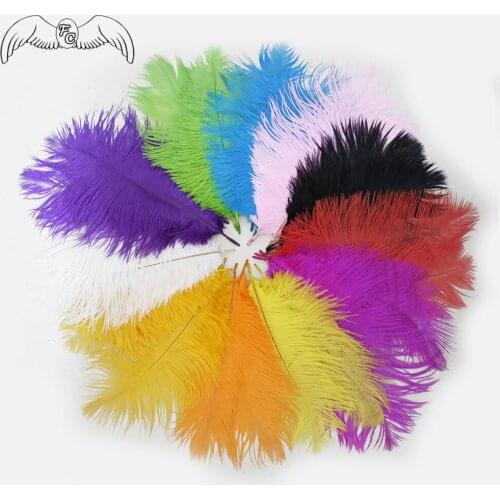 10-200 Pcs 25-30cm Beautiful Ostrich Feathers For DIY Crafts Jewelry Making Wedding Party Decor Accessories Carnival Shamba Deco