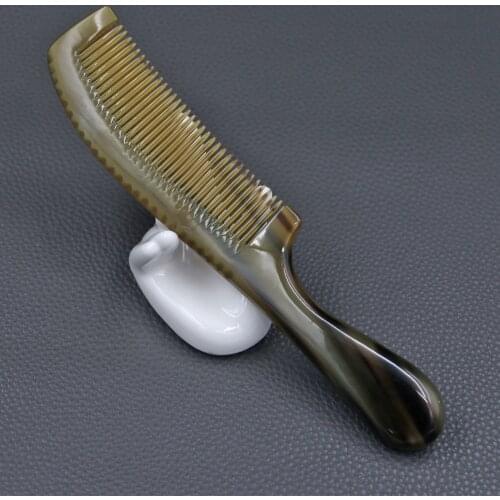 High Quality Mens Horn Comb Natural Yak Horn Comb Fine Tooth Comb Anti Static Comb Hair Comb for Men