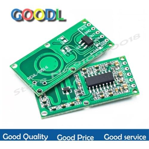 RCWL-0516 Módulo de sensor de radar de microondas, detección de movimiento humano, módulo inteligente, sensor