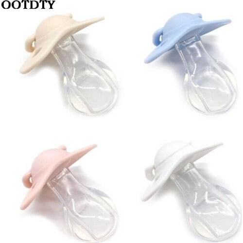 Soother Pacifier Feeder Wide-bore Butterfly Shaped Silicone Nipple for Adult