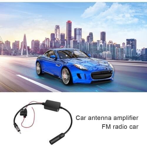 For Universal 12V Auto Car Radio FM Antenna Signal Amp Amplifier Booster For Marine Car Vehicle Boat 330mm FM Amplifier