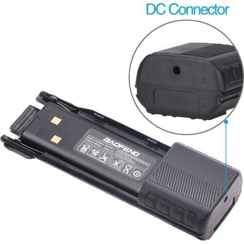 BAOFENG UV-82 BL-8L DC connector 7.4V 3800mah Li-ion Battery For Baofeng Walkie Talkie BF-UV82 Series Two Way Radio UV 82 Radio
