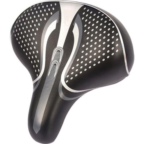 Bike Bicycle Seat Saddle Big Butt Mountain Bike Wide Seat Bicycle Shock Absorber Accessories Hollow Breathable