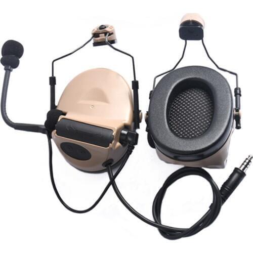 WADSN No Pickup Noise Reduction Tactical Headphones Special Forces Outdoor Helmet Rail Edition C2 Headphones