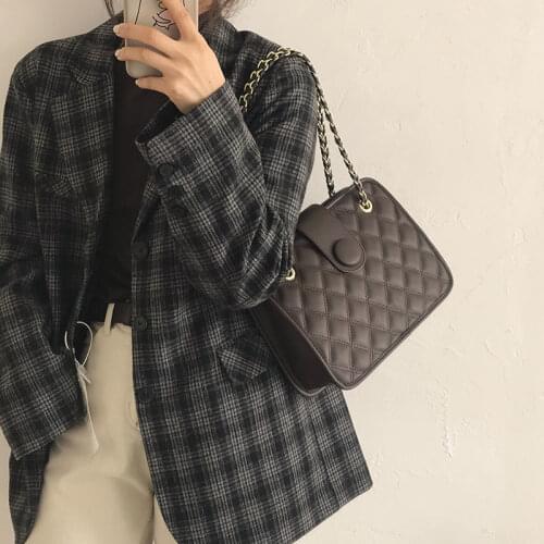 Women Shoulder Bag Crossbody Bags for Women Retro Underarm Bag Chain Handbag Purse High Capacity Zipper PU Leather Fashion 2021