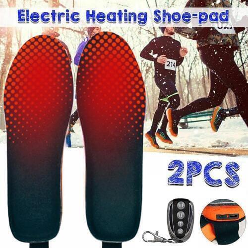 Winter Remote Control Rechargeable Heating Insole Lithium Battery Electric Heated Insoles for Blood Circulation Promotion
