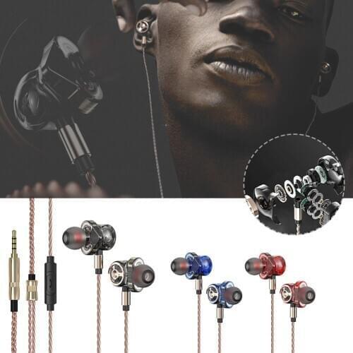 2020 New Earset Headphone Silicone Headset 3.5mm Stereo HIFI Earphone Earset Subwoofer Running Sports Wired Headset With Mic