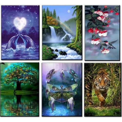 5D DIY diamond painting landscape series diamond round/square diamond cross stitch decoration full of diamonds