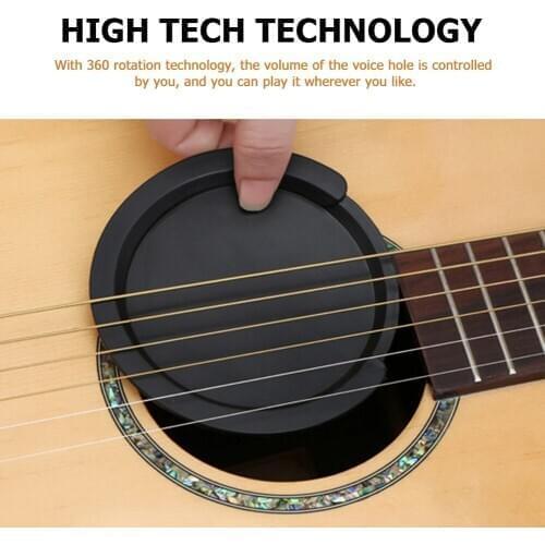 10cm Classic Guitar Buster Sound Hole Cover Silicone Folk Buffer Block Stop Plug Part for Music Lovers Playing Accessories