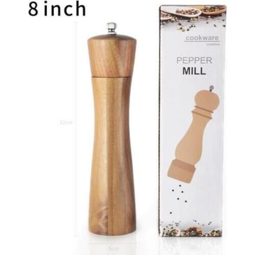 Wooden Salt And Pepper Grinders, Manual, Sea Salt And Pepper Mills For Seasoning, Meal Prep, Cooking, Serving, Dining, Tableware