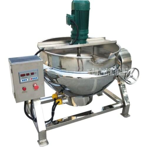 Electric Full Automatic Stirring and Turning Pan Paste Porridge Seasoning Stirring Cooking Pan Machine 220V/380V 100-Type