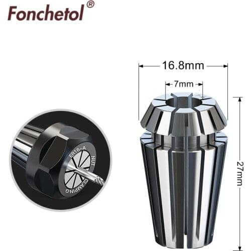 ER16-7mm,1pcs,Freeshipping CNC Machine Milling Cutter Collet,Tungsten Steel Solid carbide End Mill Accessory,Fastening tool