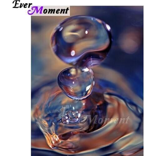 Ever Moment Diamond Painting Crystal Water Drop Diamond Display Embroidery Full Square Resin Drill Home Decoration ASF2214